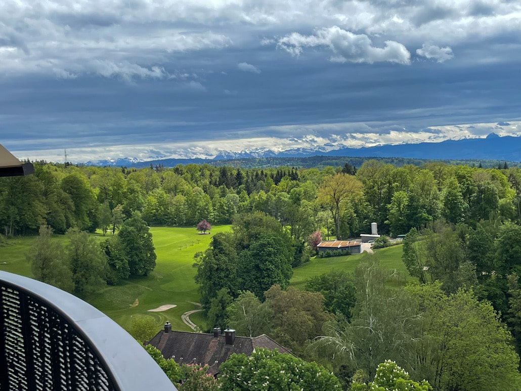Blick auf den Golfplatz
