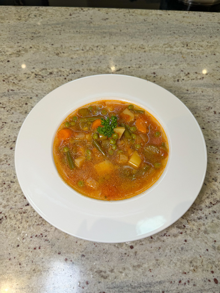 Delicious healthy vegetable soup