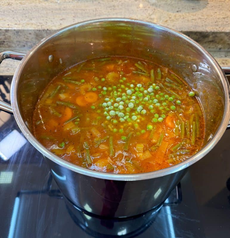 Add peas