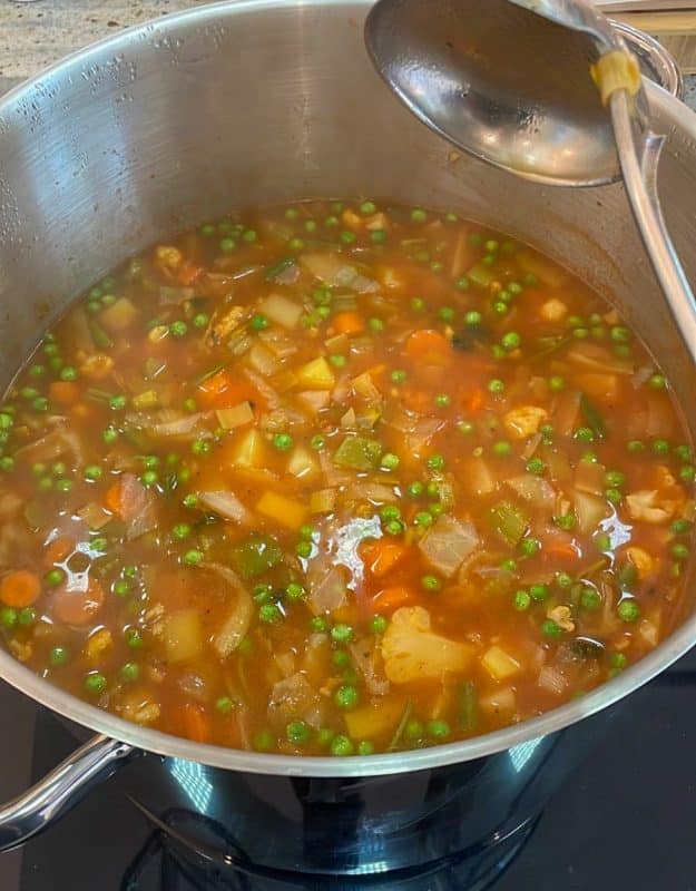Warming soup