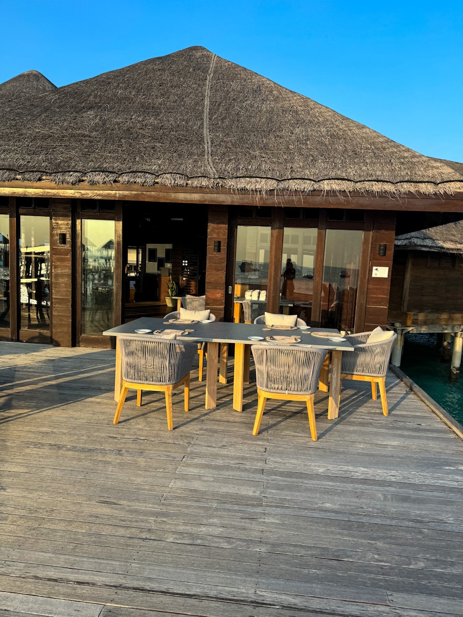 Restaurant White Orchid Jaa Manafaru Malediven