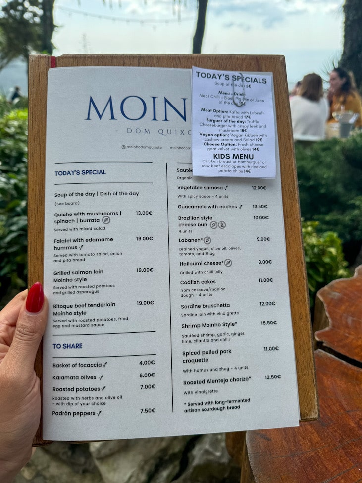 Restaurant Moinho Dom Quixote .Speisen .Hotelandfoodlover,sandra eigen,hotelandfoodlover.hotel & foodlover