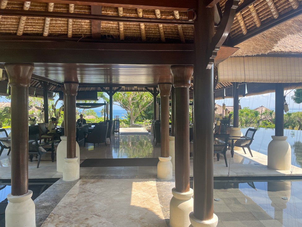 Empfangsbereich AYANA Villas Bali .hotelandfoodlover.sandra eigen