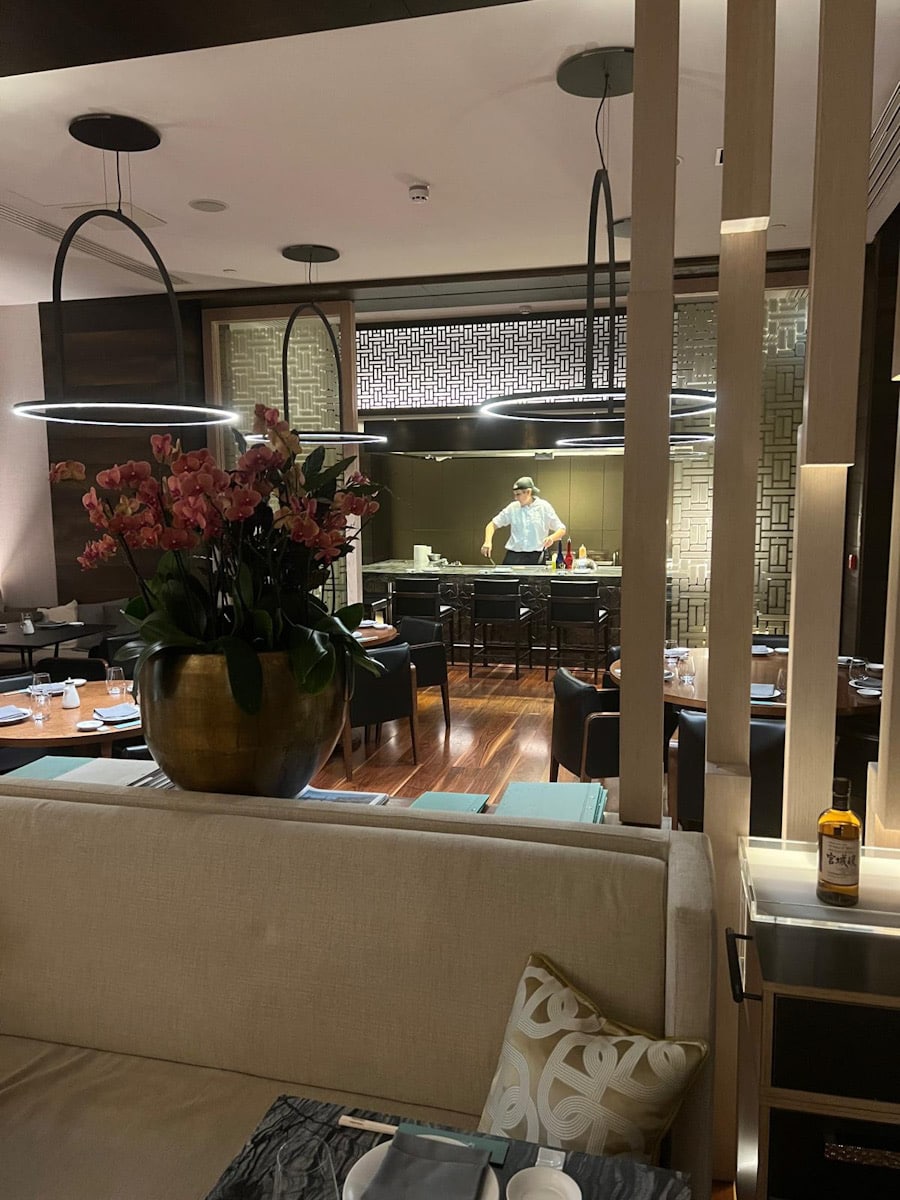 Teppanyaki-Kochstation im Matsuhisa Limassol