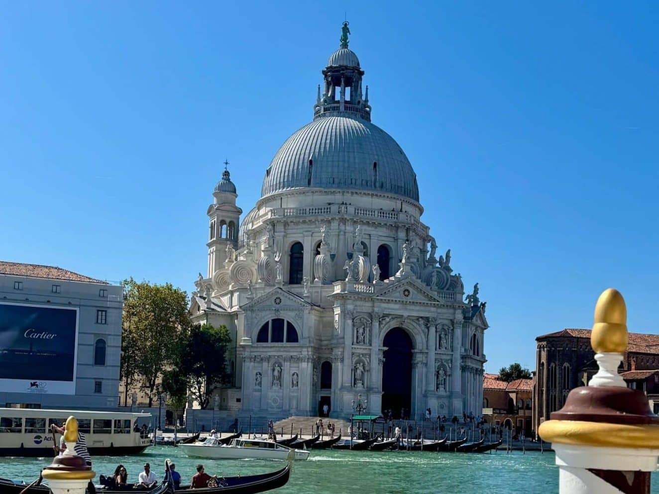 Blick von der Frühstücksterrasse auf die Basilika Santa Maria della Salute