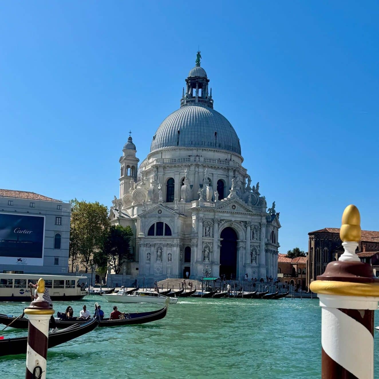Blick von der Frühstücksterrasse auf die Basilika Santa Maria della Salute